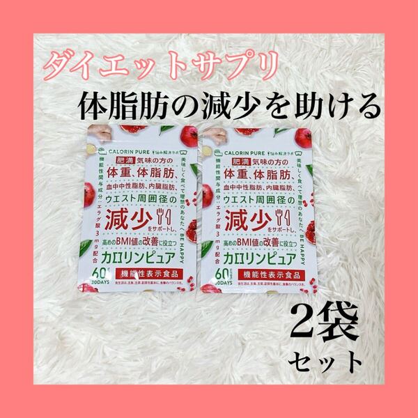 2袋セットカロリンピュア 肥満 体脂肪の減少 血中中性脂肪 内臓脂肪 BMI