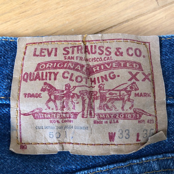80s リーバイス 501 ハチマル前期 W33L36 オリジナル ビンテージ USA製 ジーンズ 赤耳 XX 66前期 Levi's ボタン裏524