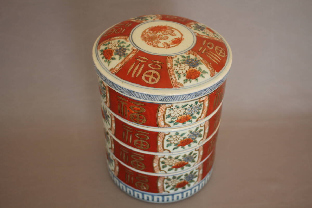 古い色絵重鉢 古伊万里 段重 色絵 四段重 Yahoo!オークション -「重箱」(伊万里、有田) (日本の陶磁)の
