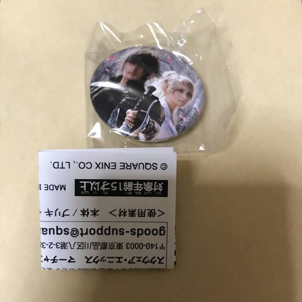 スクエニカフェ FF15 FFXV 缶バッジ ピンバッジ ノクティス ノクト ルナフレーナ ルーナ ファイナルファンタジー15