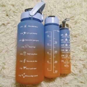 ウォーターボトル 水筒 2リットル 800m 300m 大容量 ボトル 水色