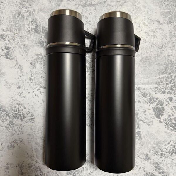 マグボトル ステンレスボトル 保温 保冷 500ml 水筒 ブラック 2個セット