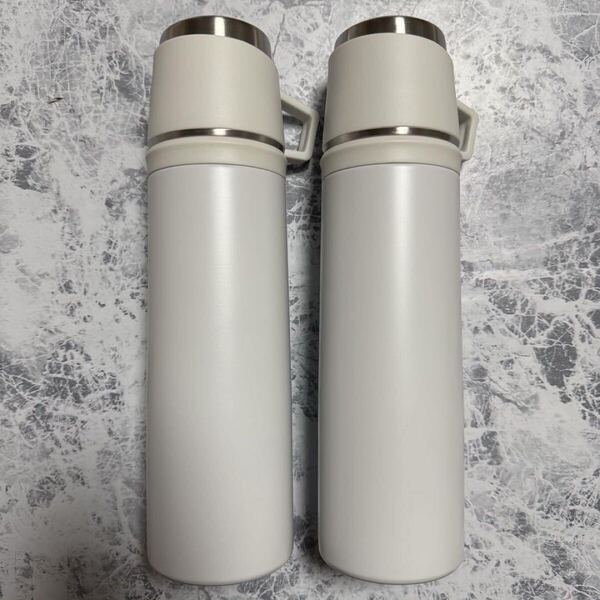 マグボトル ステンレスボトル 保温 保冷 500ml 水筒 ホワイト 2個セット