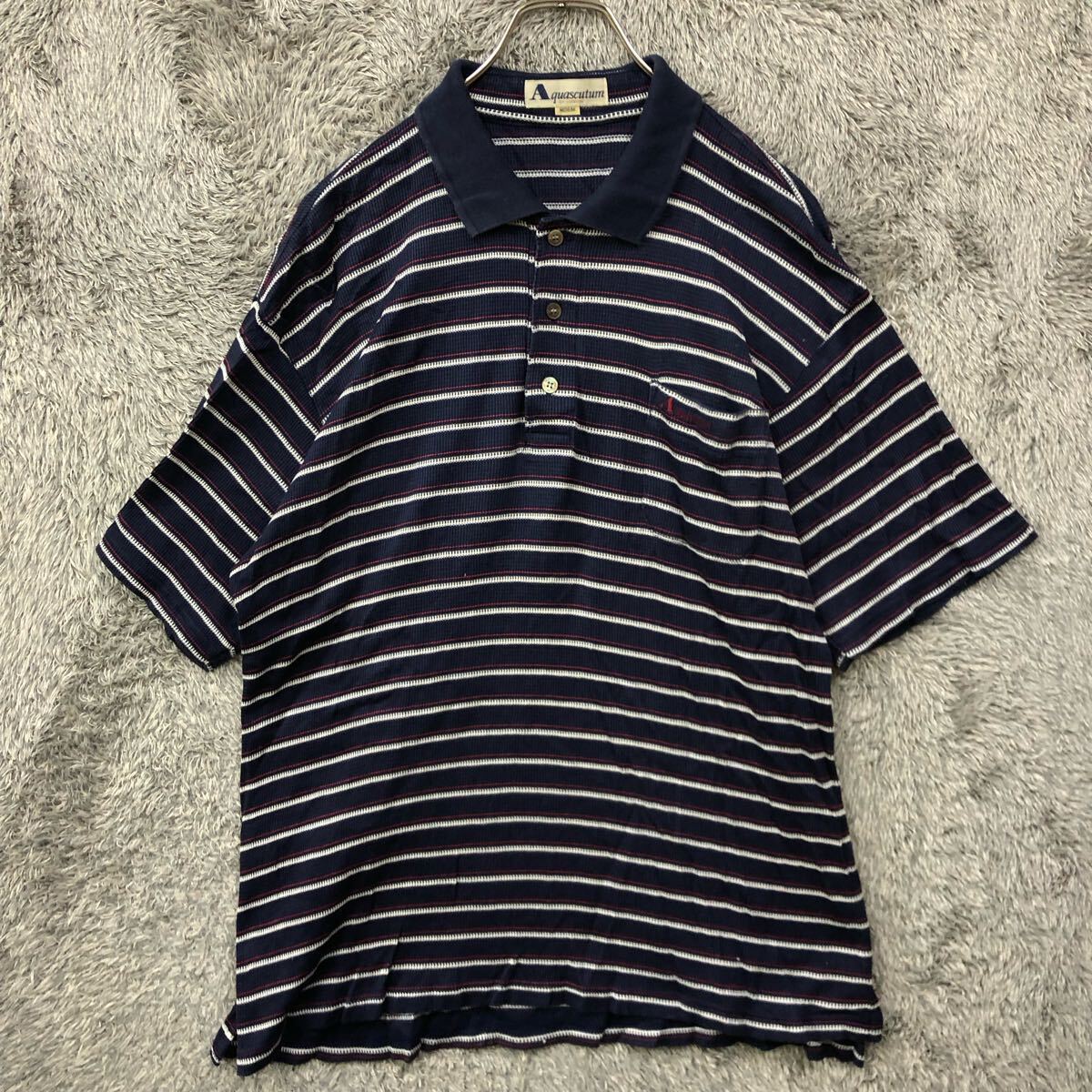 新品 アクアスキュータム ポロシャツ 半袖 コットン ボーダー L ネイビー 2025年最新】Yahoo!オークション - Aquascutum(ポロシャツ