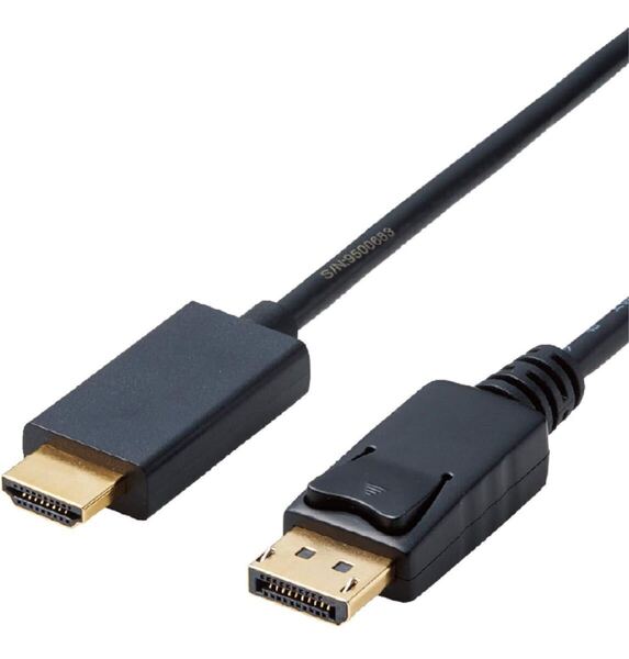 705a2707☆ エレコム(ELECOM) 変換ケーブル HDMI DisplayPort 1.0m ブラック CAC-DPHDMI10BK