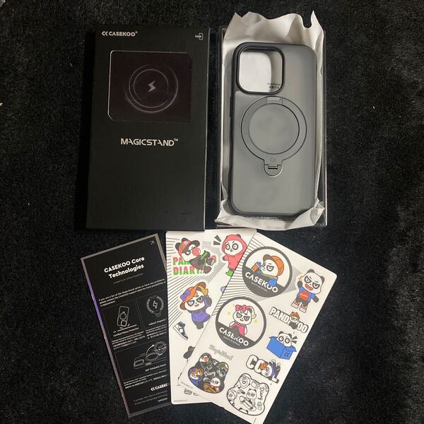 705a3014☆ 822)【2025最高傑作&定点360度回転】CASEKOO iPhone 16 Pro 用 ケース 米軍MIL規格 耐衝撃 MagSafe対応 高耐久性