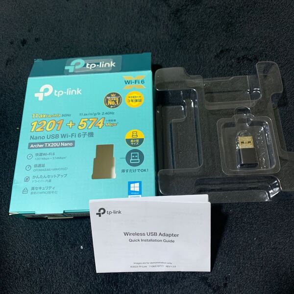 706t2708☆ TP-Link WiFi 無線LAN 子機 AX1800 wifi6 1201Mbps + 574Mbps デュアルバンド OFDMA MU-MIMO WPA3