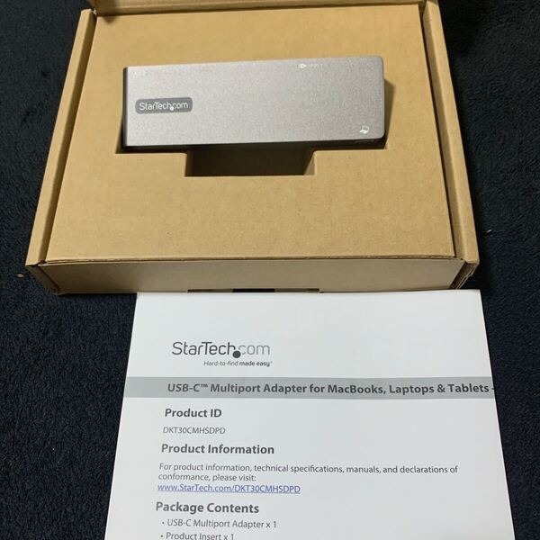706t2709☆ StarTech.com USB Type-Cマルチ変換アダプター/直挿しタイプ/MacBook Pro & Air対応/4K HDMI/100W USB