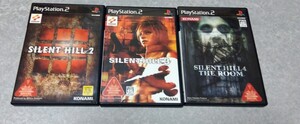 中古 PS2 ソフト SILENT HILL 2 3 4 サイレントヒル The Room ザ・ルーム 3本セット