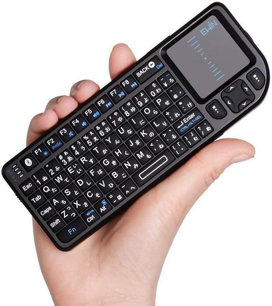 Ewin ミニ キーボード bluetooth 日本語配列 ワイヤレス式 2.4GHz バックライト付き 応急LEDライト付き 【管理番号:A88】