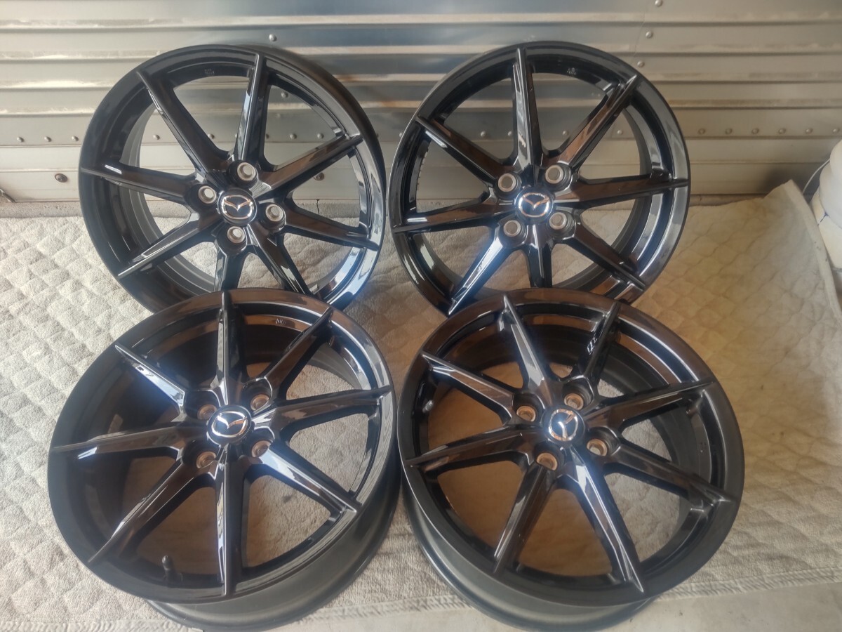 ND２ロードスター新車外しタイヤホイル ND2ロードスター 新型純正アルミホイール マツダ 新車センター