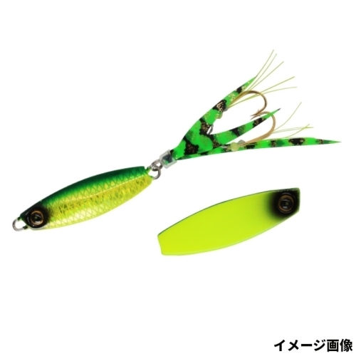 ハヤブサ/ジャックアイ豆クネクネ 10g リアル魚鱗チャートミドキン×2個 送料無料