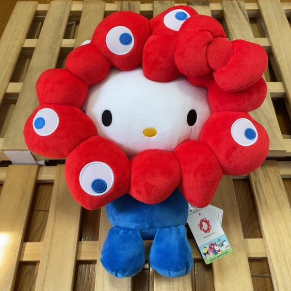 送料無料 EXPO 2025 ミャクミャク ハローキティ 限定 コラボ なりきり ぬいぐるみ ハローキティ L 大阪関西万博 サンリオキャラクターズ