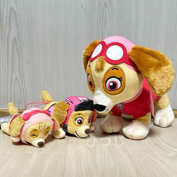 パウ ・ パトロール スカイ 3点セット ダイノレスキューぬいぐるみ パウっと集合ぬいぐるみ マスコット チェイス マーシャル スカイ