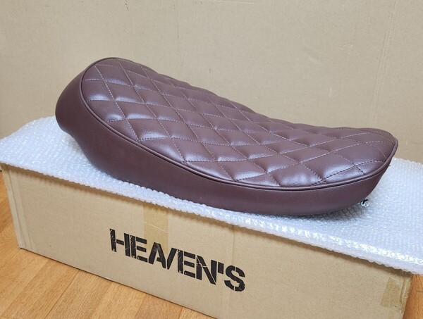 HEVEN’S|ヘブンズ|キャニオン シート|ブラウン/ダイヤ|SR400/SR500|キャブ車用|シートカウル