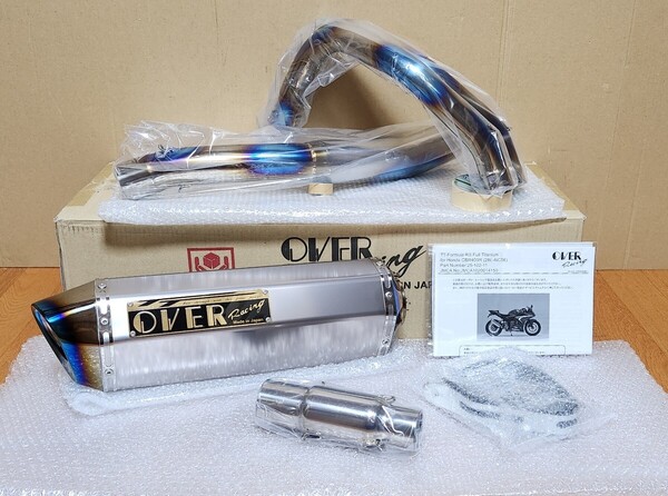 OVER|CBR400R (19-21)│TT-Formula RS フルチタン 2-1│マフラー|政府認証│NC56|フルエキ|オーバーレーシング|25-102-11