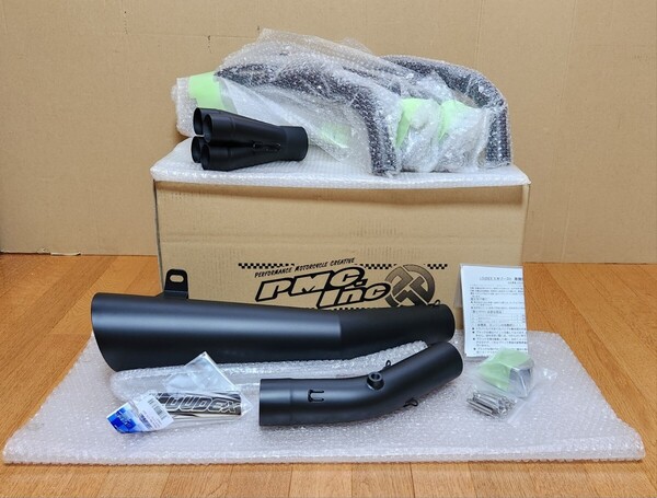PMC│LOUDEX メガホン エキゾースト│ZRX1200 DAEG (09-16)│フルエキ マフラー│車検対応 JMCA認証│ダエグ|171-7141