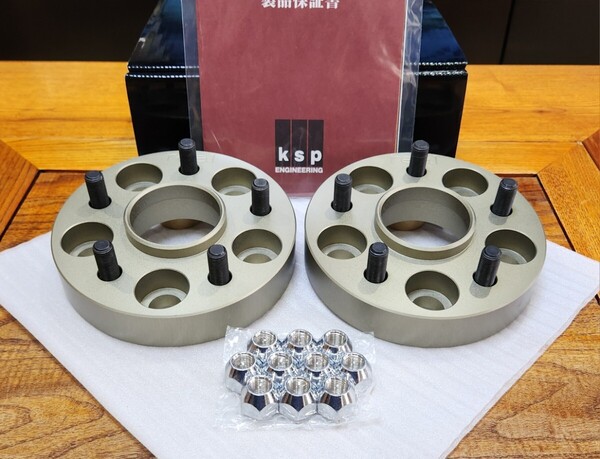 KSP│REAL│ホイールスペーサー│114.3 5H 5穴 M12×P1.25│厚さ 30mm│ハブ径 Φ66│ワイトレ│強度試験合格証付│日産|KS-5130