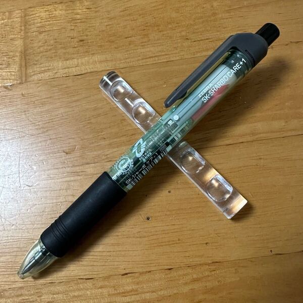 新品 廃盤 ZEBRA ゼブラ SK SHARBO シャーボ CARE ケアー 多機能ペン 2+1 透明軸 クリア シャーペン 0.5mm ボールペン SBCR1