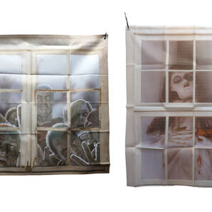 お化け屋敷 ゾンビ 幽霊 文化祭 学園祭 お化け ゴースト 恐怖の壁掛け2枚セット ハロウィン ドリームチャンネル 恐子さんシリーズ