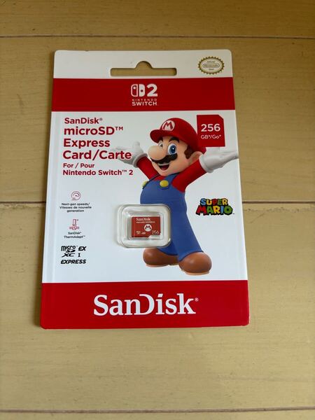 新品 未開封 SanDisk microSD Express Card 256GB for Nintendo Switch 2 任天堂ライセンス サンディスク マイクロSDカード