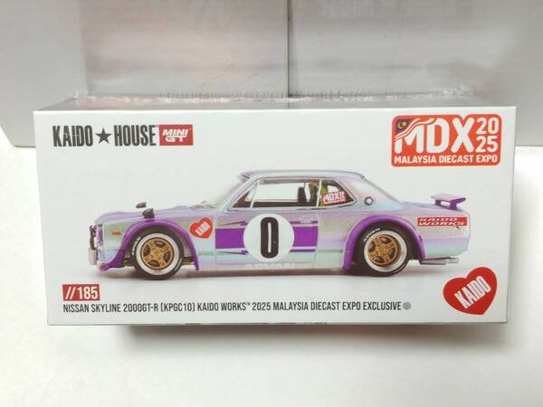 MINI GT 1/64 日産 スカイライン 2000 GT-R KPGC10 街道 MDX限定 2025 KHMG185 Tシャツ付き(Mサイズ)