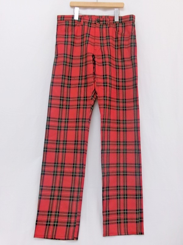 コムデギャルソンオムプリュス チェックパンツ タグ付き GARCONS Yahoo!オークション -「チェック パンツ」(コム デ ギャルソン