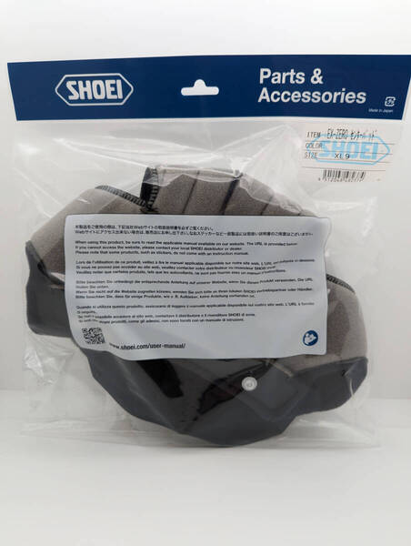 1)新品 未使用 SHOEI ショウエイ EX-ZERO センターパッド XL9 / 4512048482374 /J・O+、Glamster 、グラムスター、J・O