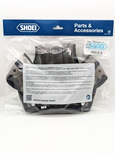 3) 新品 未使用 SHOEI ショウエイ TYPE-D センターパッド L5 NEOTEC J-Cruise ネオテック Jクルーズ 4512048360665