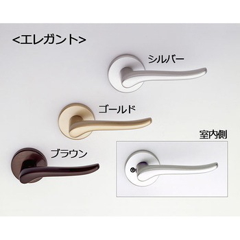 未使用★阿部興業★GEL-22-1GJ空錠レバーハンドル塗装ゴールドバックセット51ミリ 丸座ドアノブabe鍵なしhome28~40mm新品diy室内 川口技研