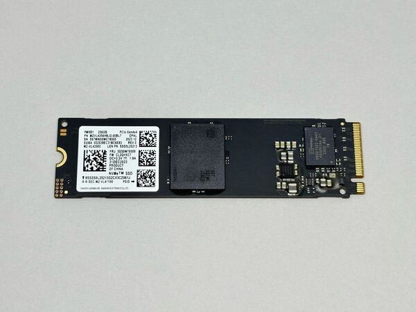 SAMSUNG PM9B1 256GB MZ-VL42560 NVMe PCIe Gen4x4 OPAL M.2 2280 SSD★使用時間:7時間,電源投入:14回