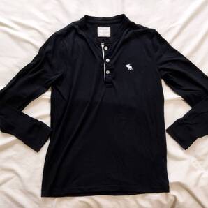 アバクロンビーアンドフィッチ ヘンリーネックT XS ロンT ブラック
