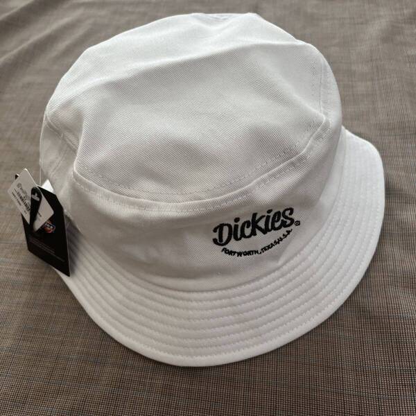 【Dickies / ディッキーズ】スマイルロゴバケットハット 帽子 ホワイト
