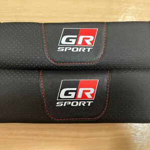 GR SPORT シートベルトパッド レザー ブラック 1枚 86 ヤリス プリウス RAV4 プリウス トヨタ コペン