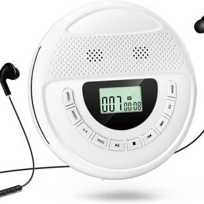 CDプレーヤー ポータブル スピーカー内蔵 1400mAh充電池 TFカード対応