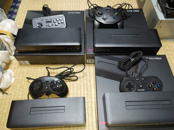 【送料無料】 Polymega モジュール セット EM02 EM03 EM04 EM05 スーパーファミコン メガドライブ PCエンジン 64 ポリメガ ゲーム