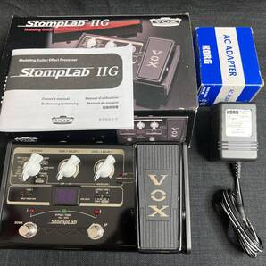 送料無料A090 VOX Stomp Lab ⅡG マルチエフェクター ヴォックス ストンプラボ 2G ACアダプター セット エレキギター エフェクター