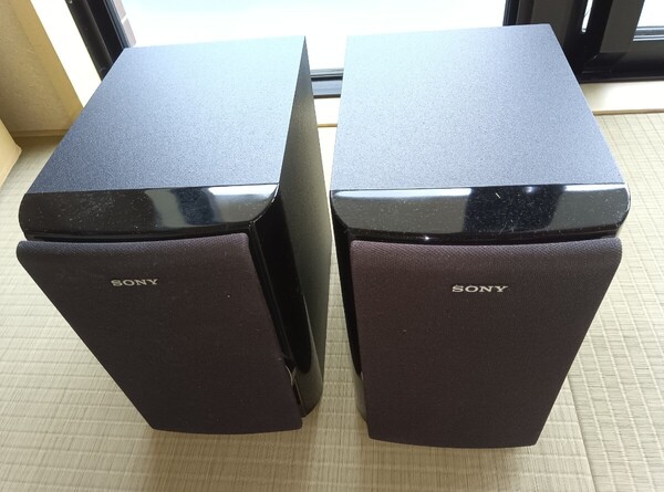 SONYスピーカーシステムSS-CM3 定格インピーダンス6Ω CMT-M3 ブラック スピーカー部品 年式の割にキレイな商品です!詳細画像にて!
