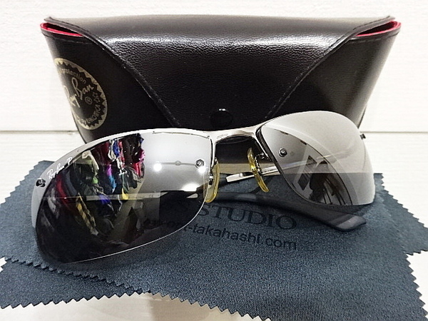 廃盤 良品 偏光 RayBan レイバン RB3183 004/82 シルバーミラー POLARIZED ポラライズド ガンメタル 釣り フィッシング バイク サングラス