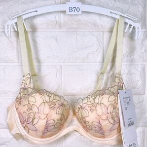新品 トリンプ 天使のブラ 魔法のハリ感596 ブラジャー B70 イエロー