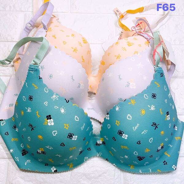 新品 トリンプ アモスタイル AMST1275 WHU JX Pop Eyes(AMOSTYLEポップアイズ)ブラジャー3点セット F65 グリーン系