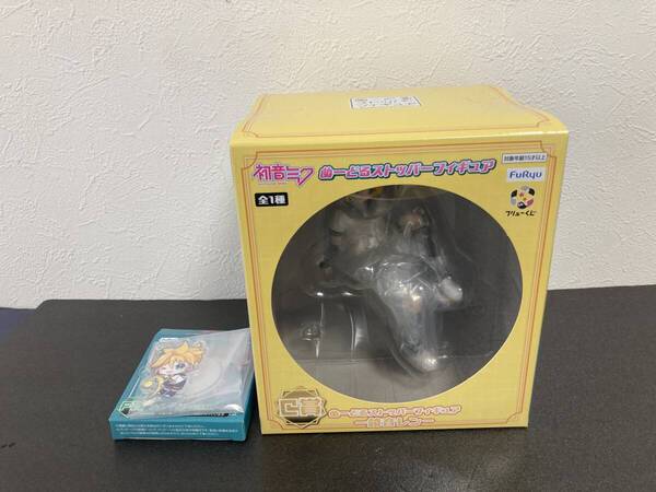 フリューくじ 初音ミク ぬーどるストッパーフィギュアC賞・ぬーどるストッパーフィギュア鏡音レン+おまけ