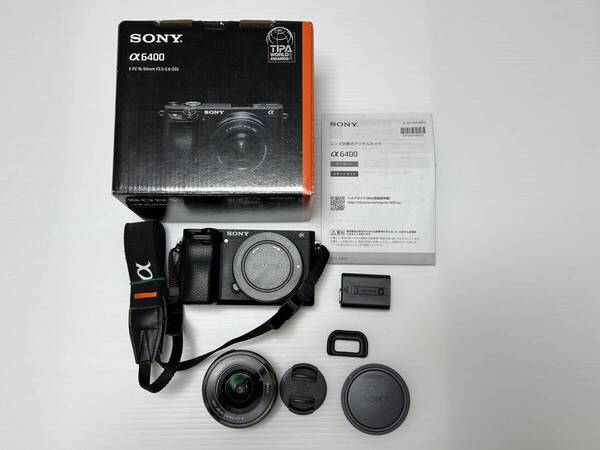 ☆送料無料☆ SONY α6400 ILCE-6400L(パワーズームレンズキット)ブラック E PZ 16-50mm F3.5-5.6 OSS