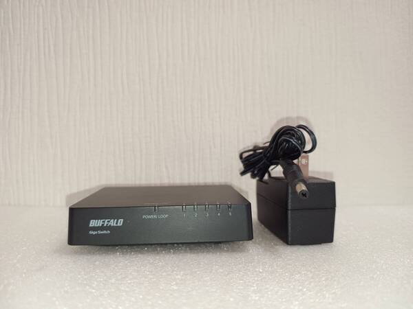 BUFFALO Giga対応 5ポート スイッチングハブ LSW4-GT-5EPL/BK