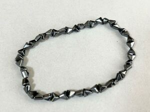 1円スタート ブレスレット シルバー ブラック加工