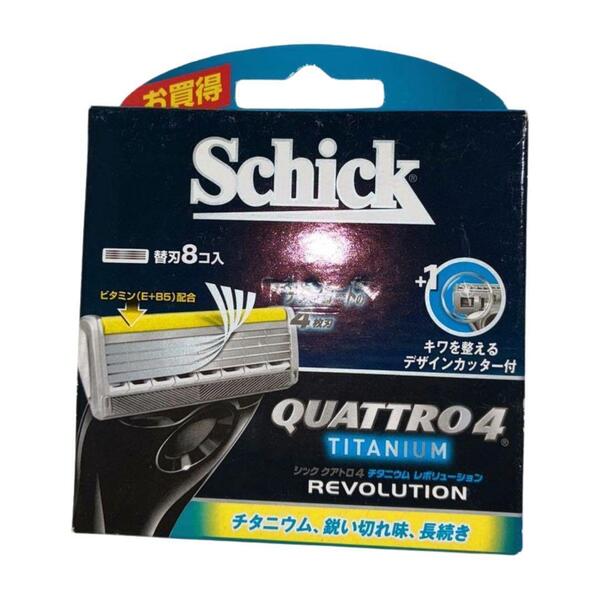 シック Schick クアトロ4 チタニウムレボリューション 替刃 (8コ入)