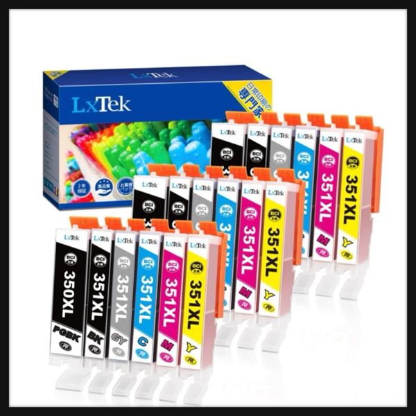 【開封のみ】LxTek★ BCI-351XL BCI-350XL 互換インクカートリッジ キャノン(canon)用 インク 351 350 6色セット*3(合計18本) bci-351