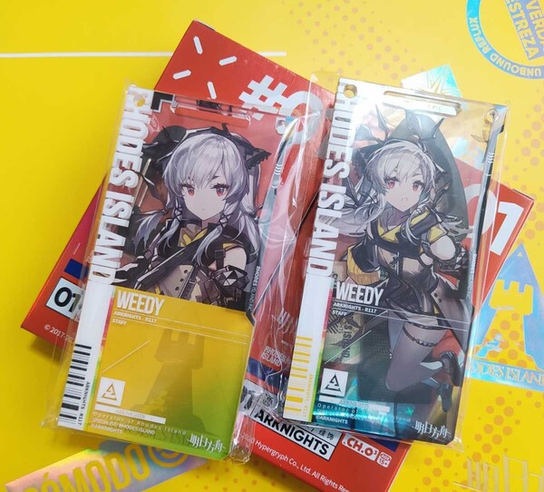 【現品】Arknightsアークナイツ 通行認証1.0 ウィーディ グッズ アクリルストラップ アクリルキーホルダー アクキー アクリルスタンド