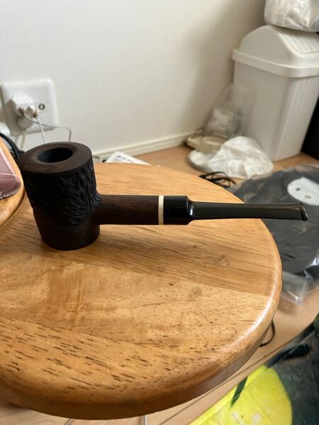 新品 黒檀製パイプ ポッカー型 ツールセット 8ミリフィルター 外箱無し 喫煙具