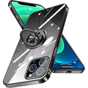 TMUJWS iPhone 12 ケース/iPhone り出し易い 一体型 携帯カバー 黒 MZ53-14 CP 75